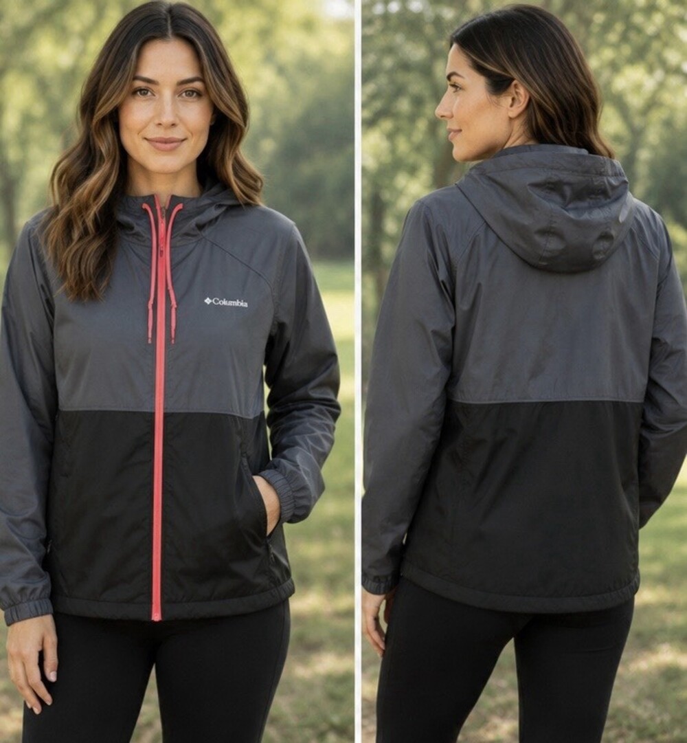 Columbia Woman’s Light Weight Windbreaker Jacket Size M